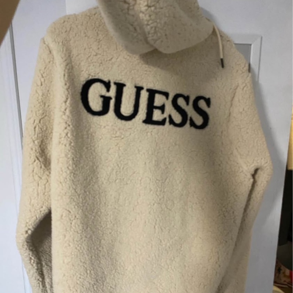 Guess Cream Fleece Jacket
